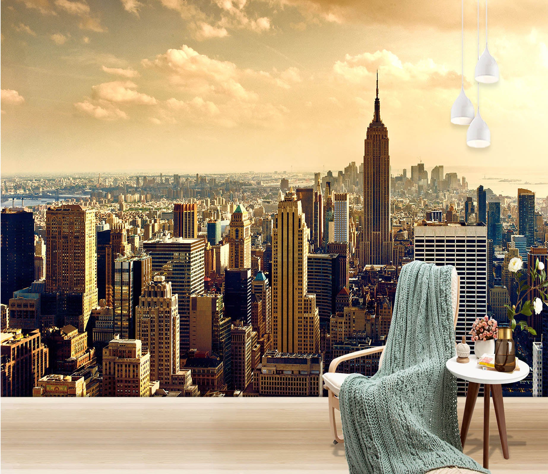 3D Tall Building 105 Wall Murals