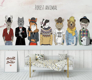 3D Animal Clothing Fashion 948 Wall Murals
