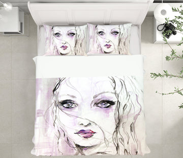 3D Pretty Woman 2126 Debi Coules Bedding Bed Pillowcases Quilt