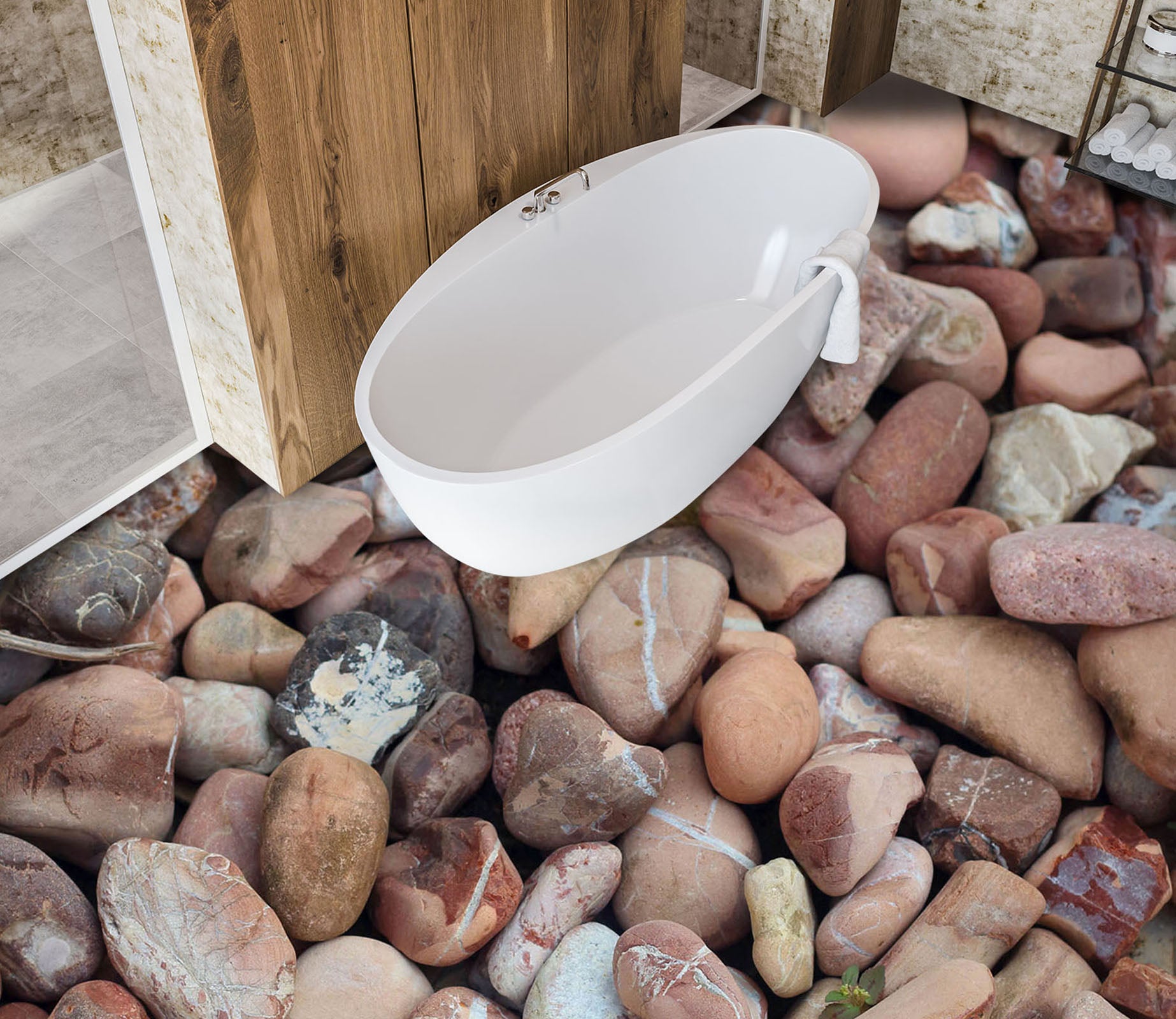 3D Plain Stones 791 Floor Mural  Wallpaper Murals Rug & Mat Print Epoxy waterproof bath floor