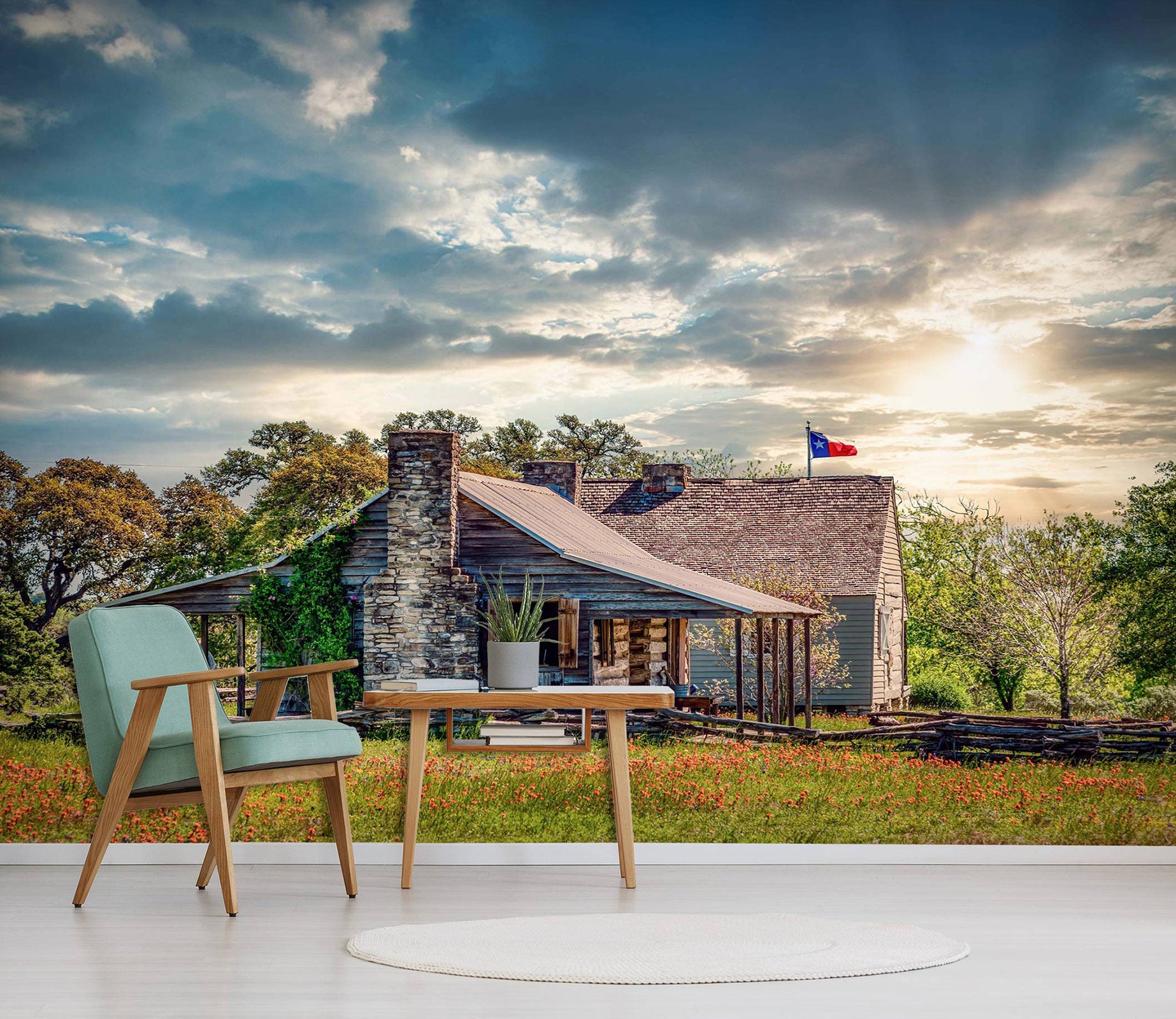 3D Grass House 5252 Beth Sheridan Wall Mural Wall Murals