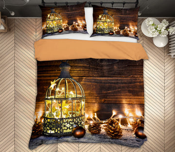 3D String Lights Pineta 52186 Christmas Quilt Duvet Cover Xmas Bed Pillowcases