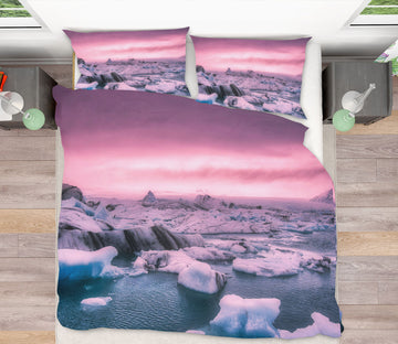 3D Pink Sunset 2156 Marco Carmassi Bedding Bed Pillowcases Quilt