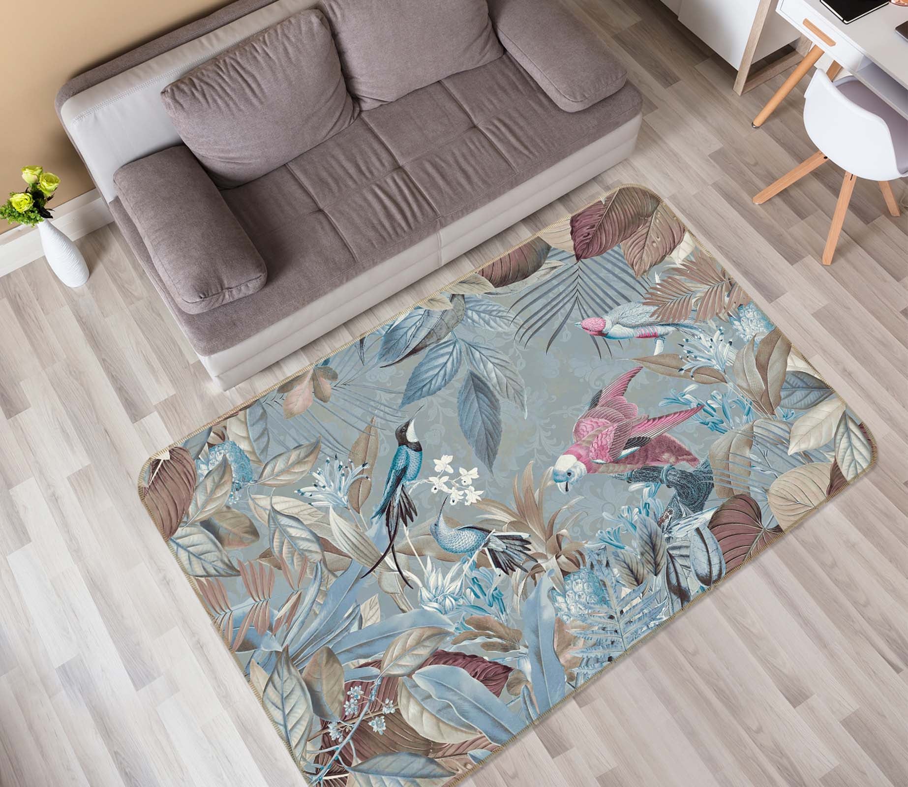 3D Bird Singing 1022 Andrea haase Rug Non Slip Rug Mat