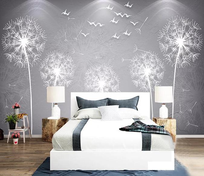 3D Dandelion 330 Wall Murals Wallpaper AJ Wallpaper 2 