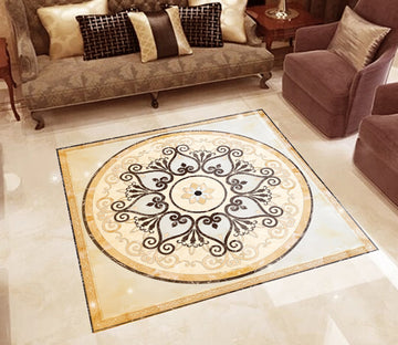 3D Round Marble Pattern WG374 Floor Mural Wallpaper AJ Wallpaper 2 