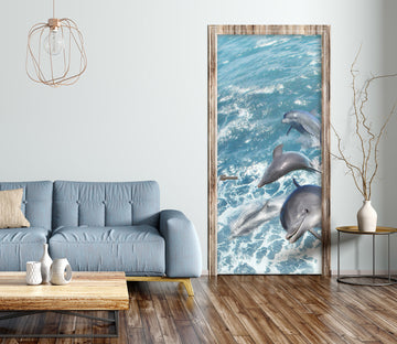 3D Dolphin 112125 Jerry LoFaro Door Mural
