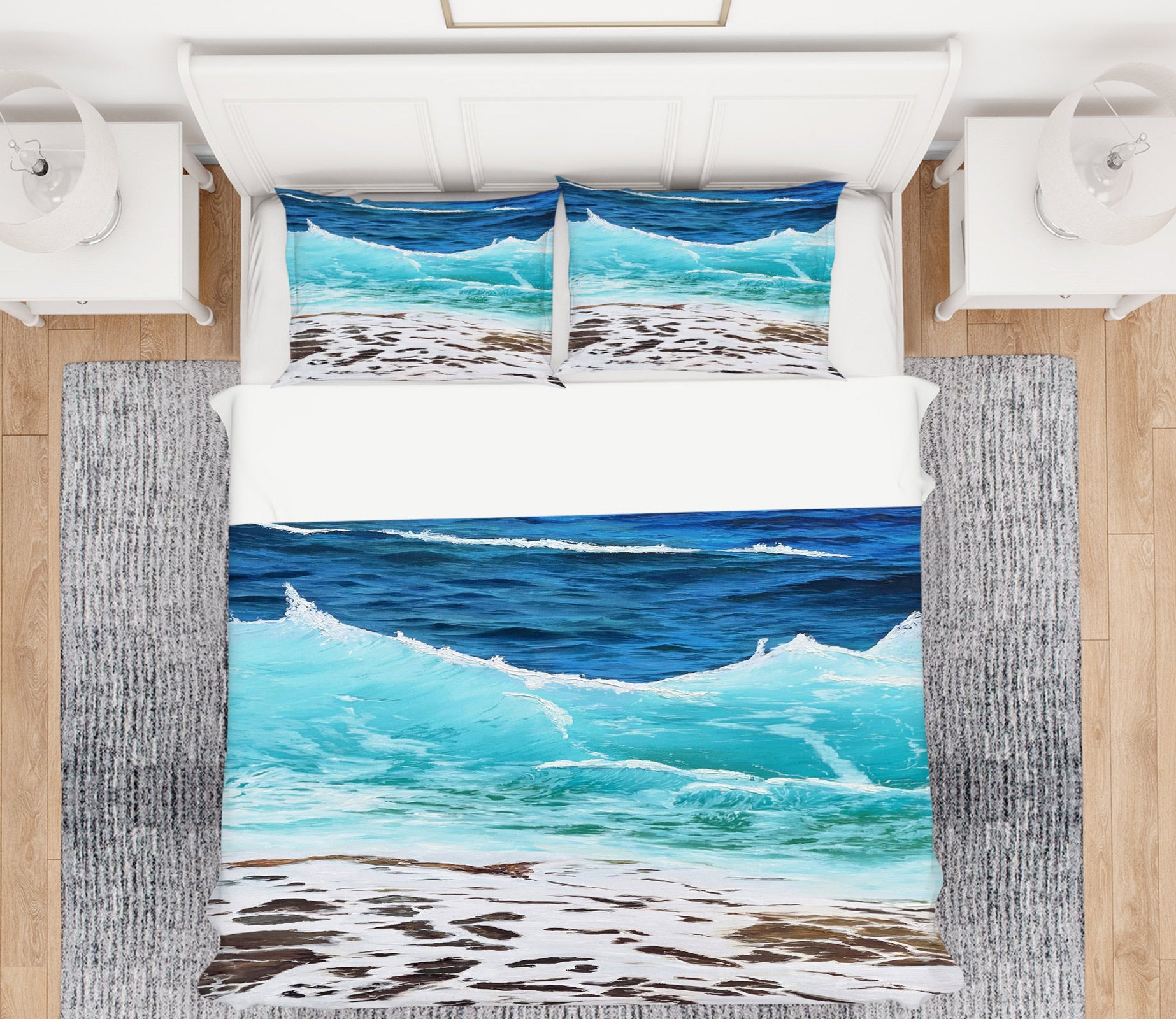 3D Sea Tide 9798 Marina Zotova Bedding Bed Pillowcases Quilt