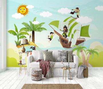 3D Coconut Tree WC36 Wall Murals Wallpaper AJ Wallpaper 2 