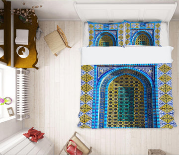 3D Yellow Pattern 1076 Assaf Frank Bedding Bed Pillowcases Quilt
