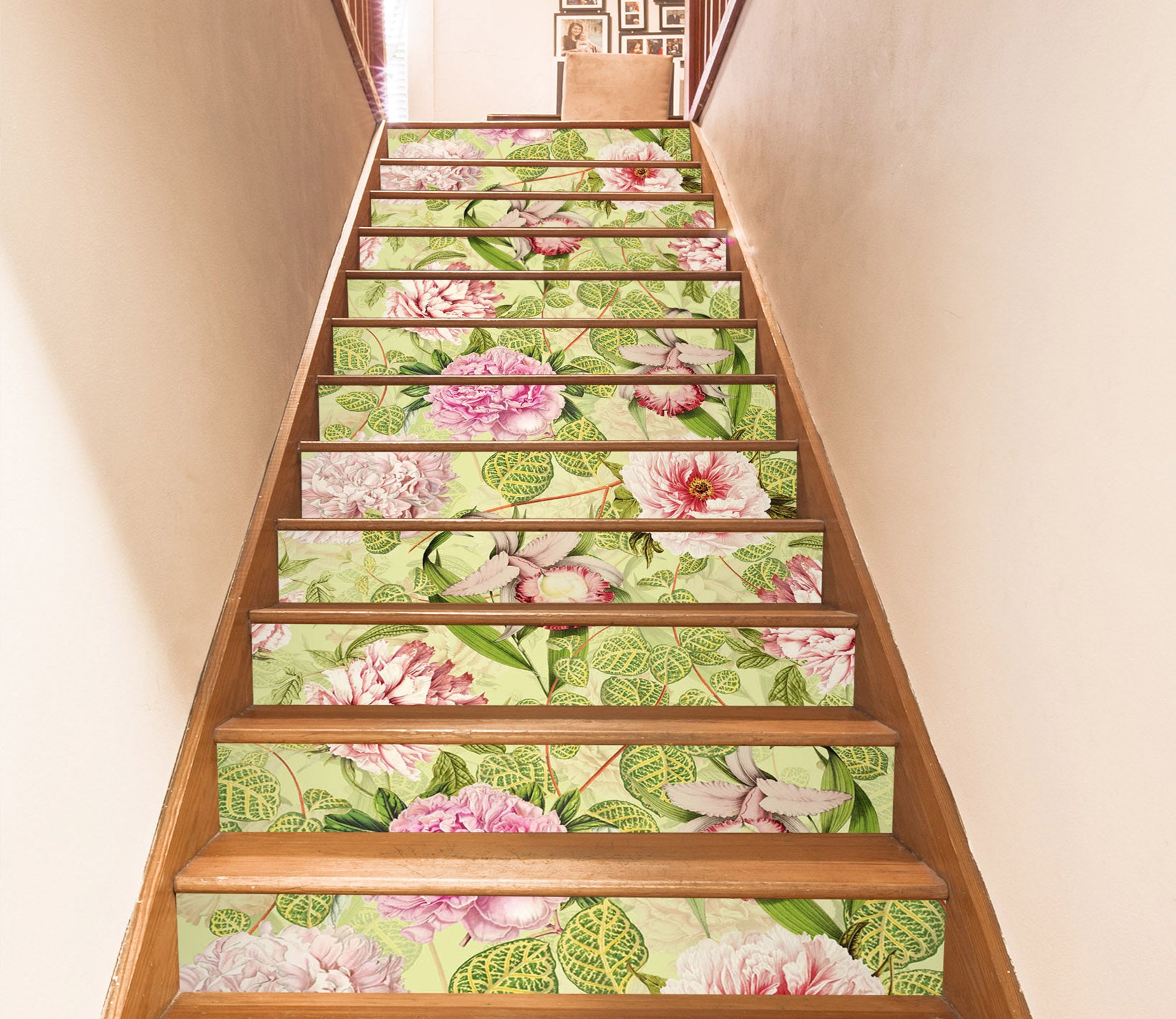 3D Branch Flowers Leaves 10446 Uta Naumann Stair Risers