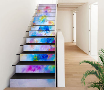 3D Colorful Flowers 2199 Skromova Marina Stair Risers