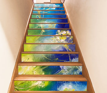 3D Watercolor Flowers 2219 Skromova Marina Stair Risers