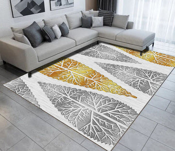 3D Colored Leaves WG505 Non Slip Rug Mat Mat AJ Creativity Home 