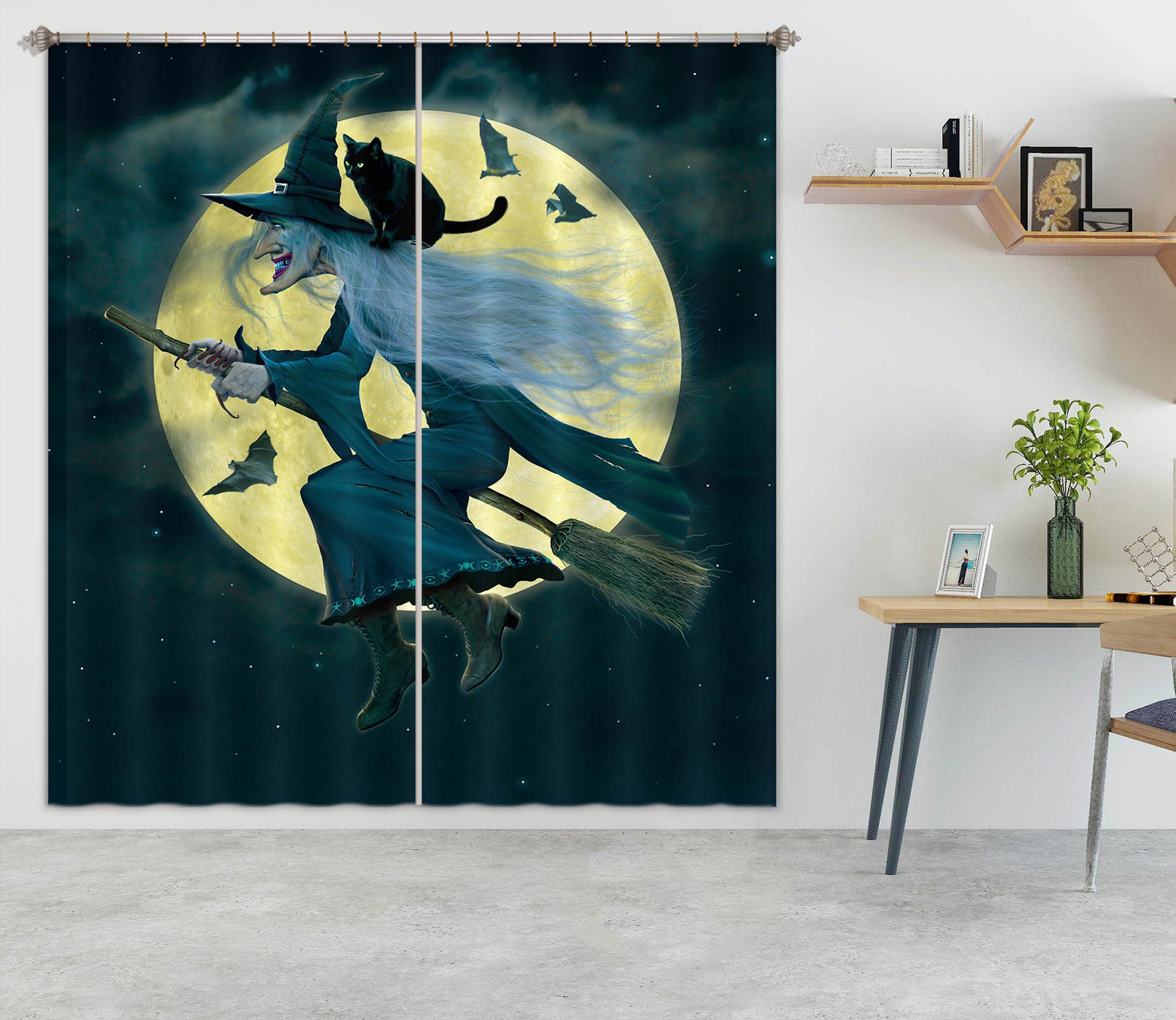 3D Witch 093 Vincent Hie Curtain Curtains Drapes