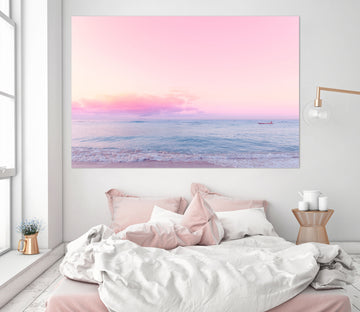 3D Pink Sky 023 Noirblanc777 Wall Sticker