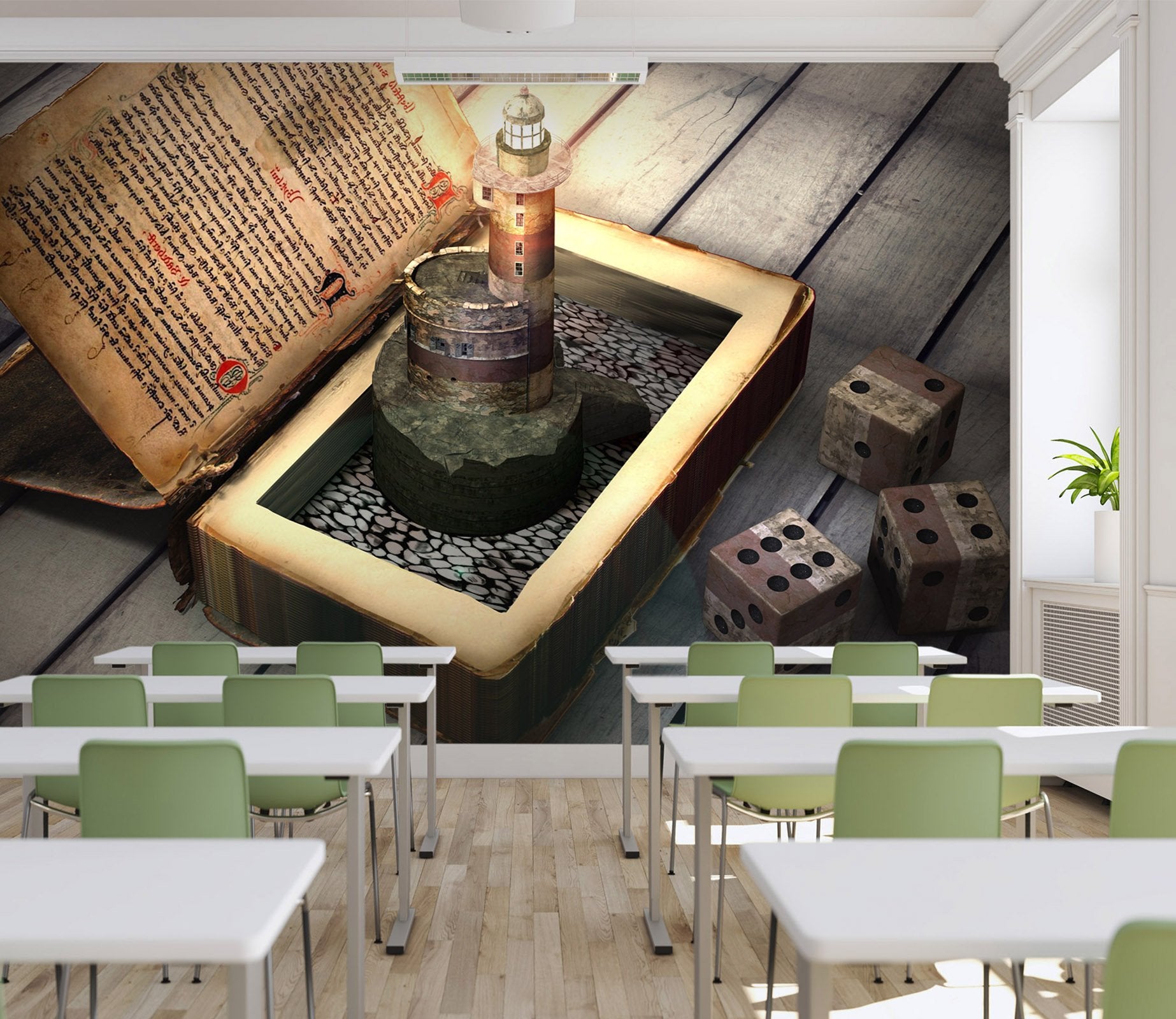 3D light house in the book 36 Wall Murals Wallpaper AJ Wallpaper 2 