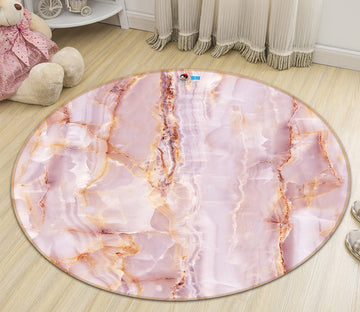 3D Powder Stone Pattern 128 Round Non Slip Rug Mat Mat AJ Creativity Home 