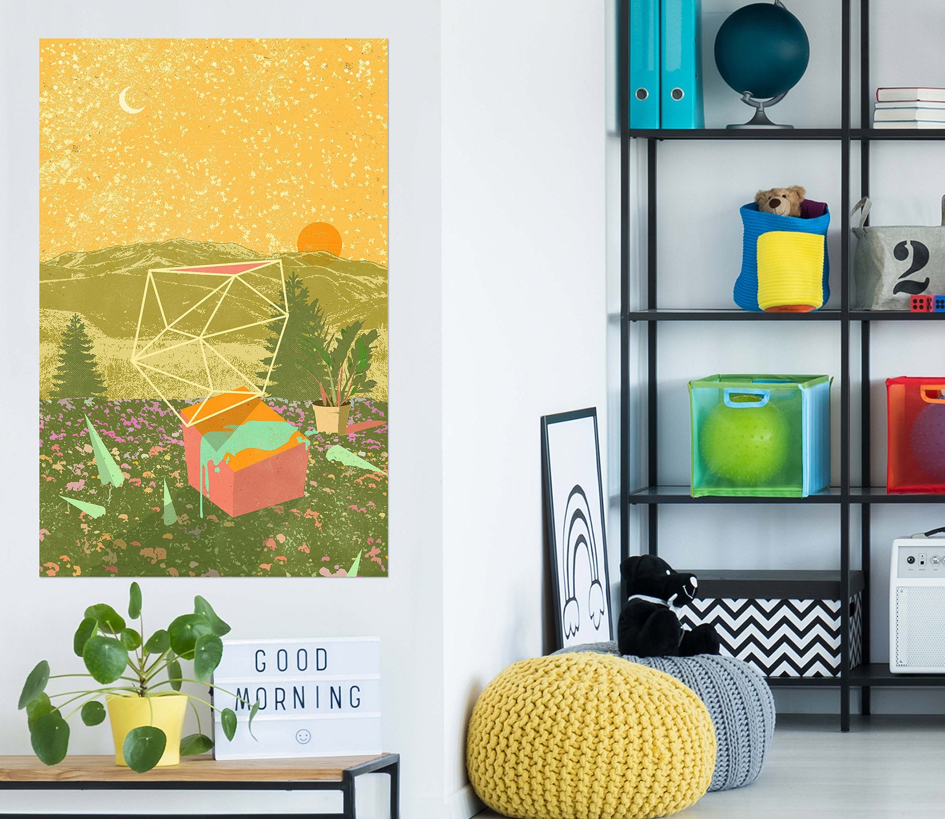 3D Sunny Garden 015 Showdeer Wall Sticker