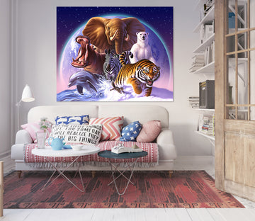 3D Wild World 024 Jerry LoFaro Wall Sticker