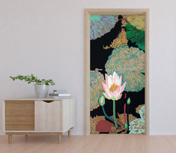 3D Lotus Pattern 9401 Allan P. Friedlander Door Mural