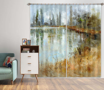 3D Country Road 012 Anne Farrall Doyle Curtain Curtains Drapes