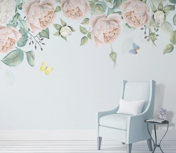 3D Two Butterflies 891 Wall Murals