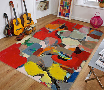 3D Vibrant Colors 1026 Allan P. Friedlander Rug Non Slip Rug Mat