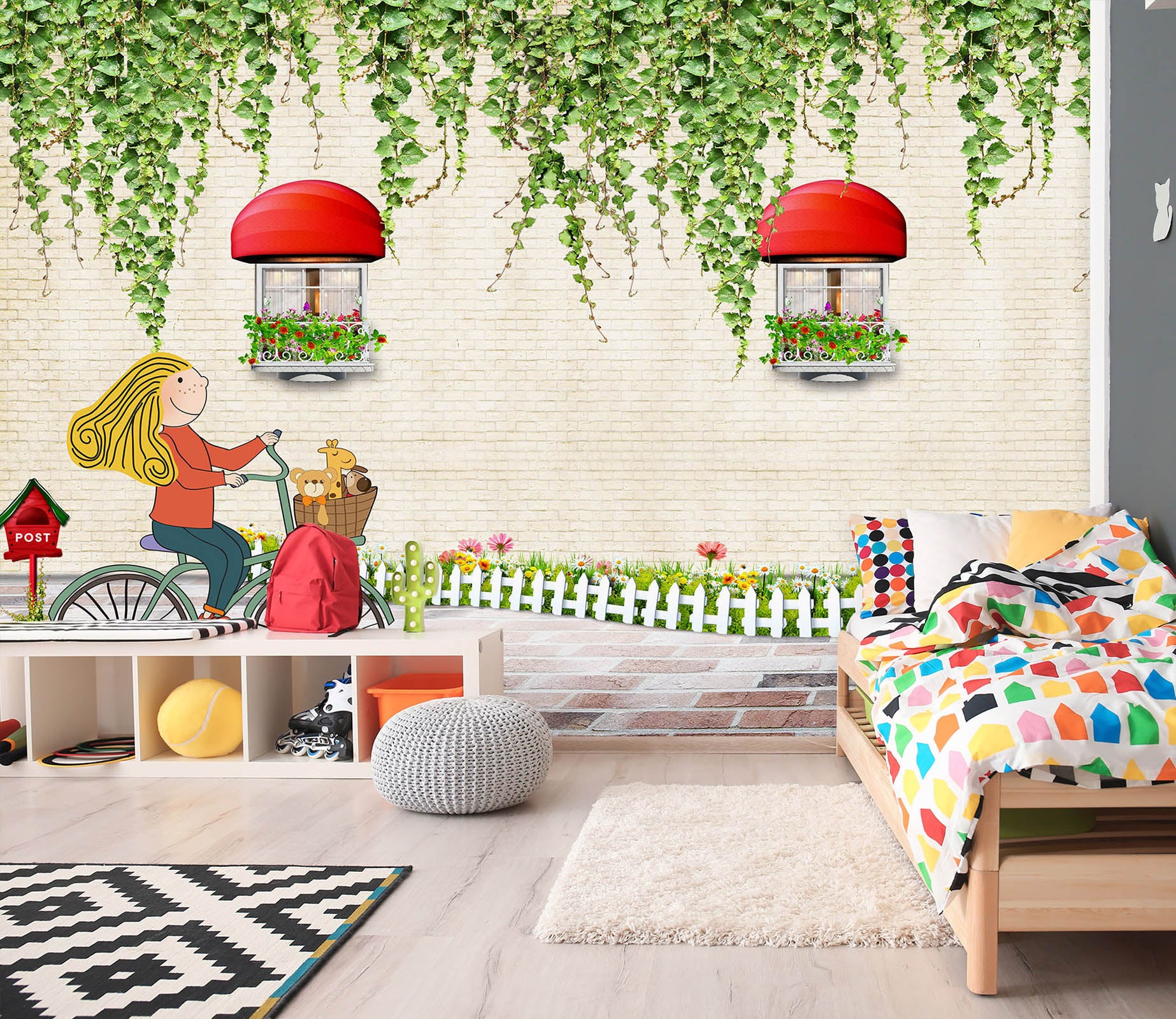 3D Spring Gazebo 015 Wall Murals