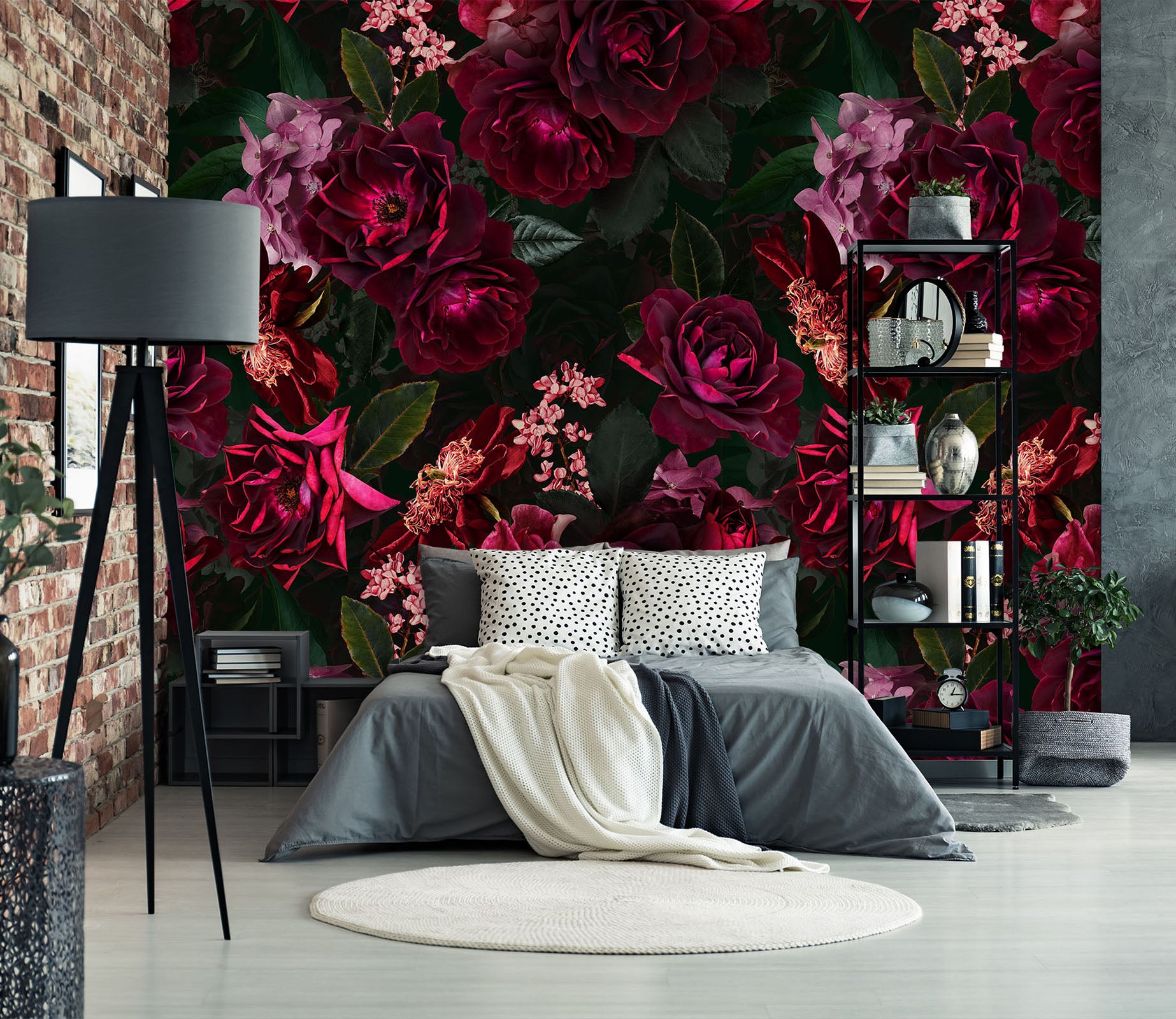 3D Purple Rose 143 Uta Naumann Wall Mural Wall Murals