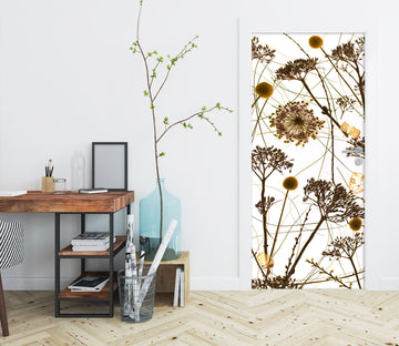 3D Dried Flowers 106215 Assaf Frank Door Mural