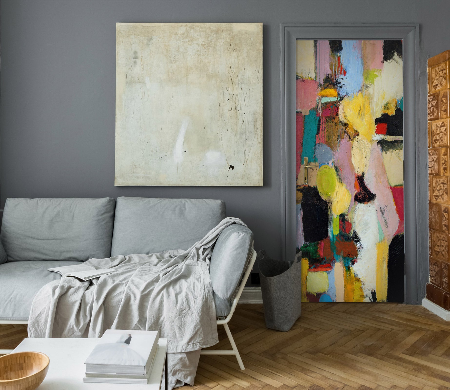 3D Oil Painting Colorful Pattern 93134 Allan P. Friedlander Door Mural