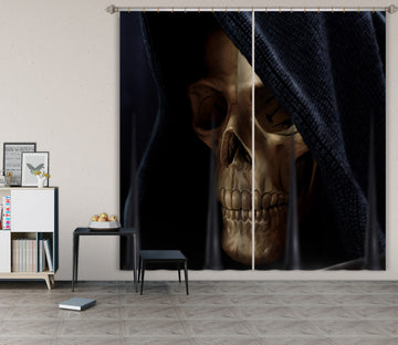 3D Skeleton 5086 Tom Wood Curtain Curtains Drapes