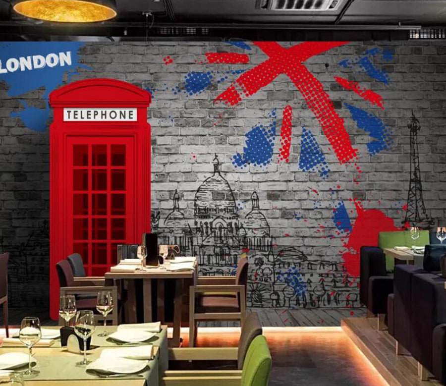 3D British Outline 499 Wall Murals