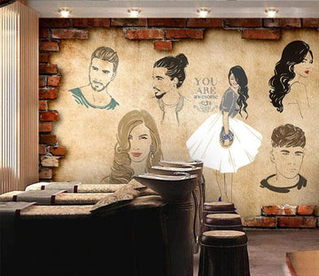3D Signature Hairstyle 1510 Wall Murals