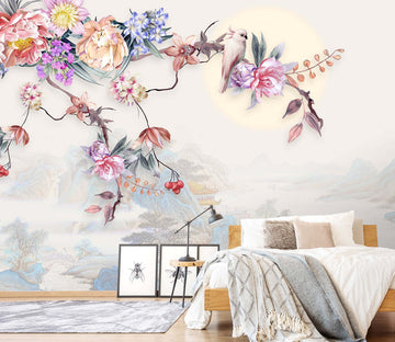 3D Rose Flower 1613 Wall Murals