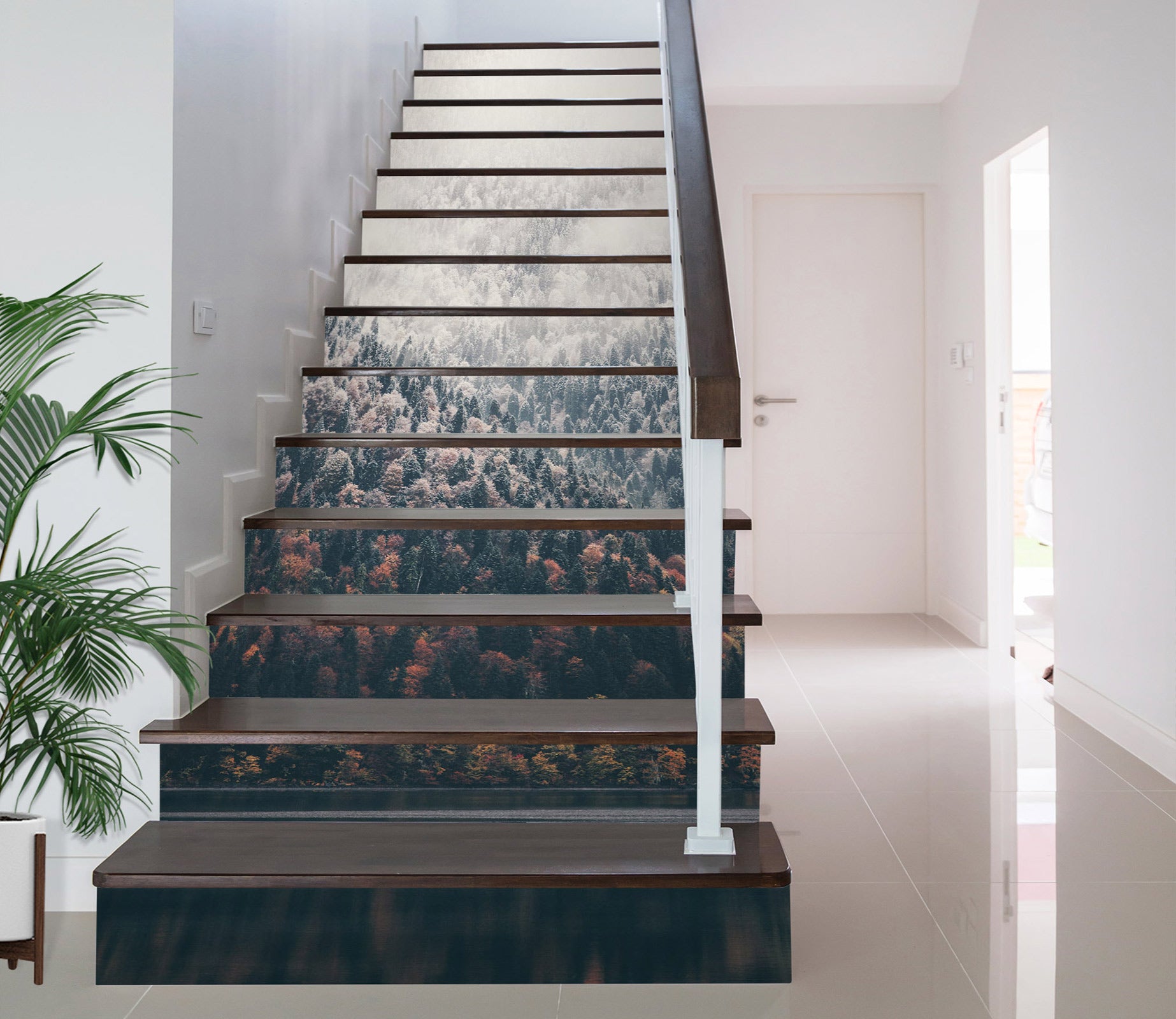 3D Everything Faded And Hazy 466 Stair Risers