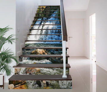 3D Simple And Quaint Waterfall 290 Stair Risers