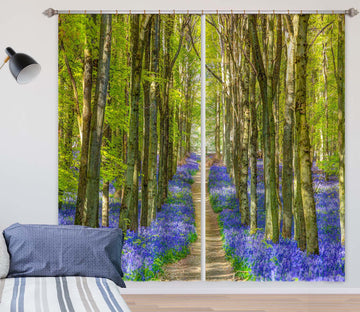 3D Tree Lined Road 016 Assaf Frank Curtain Curtains Drapes