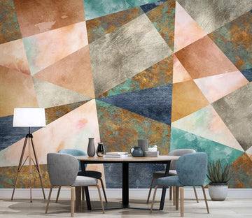 3D Color Geometry WC60 Wall Murals Wallpaper AJ Wallpaper 2 