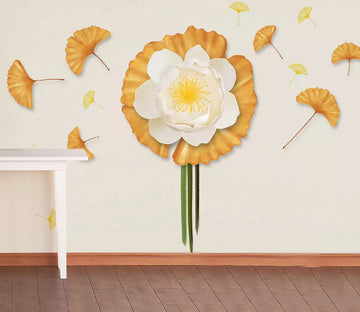 3D White Flowers 2187 Wall Murals