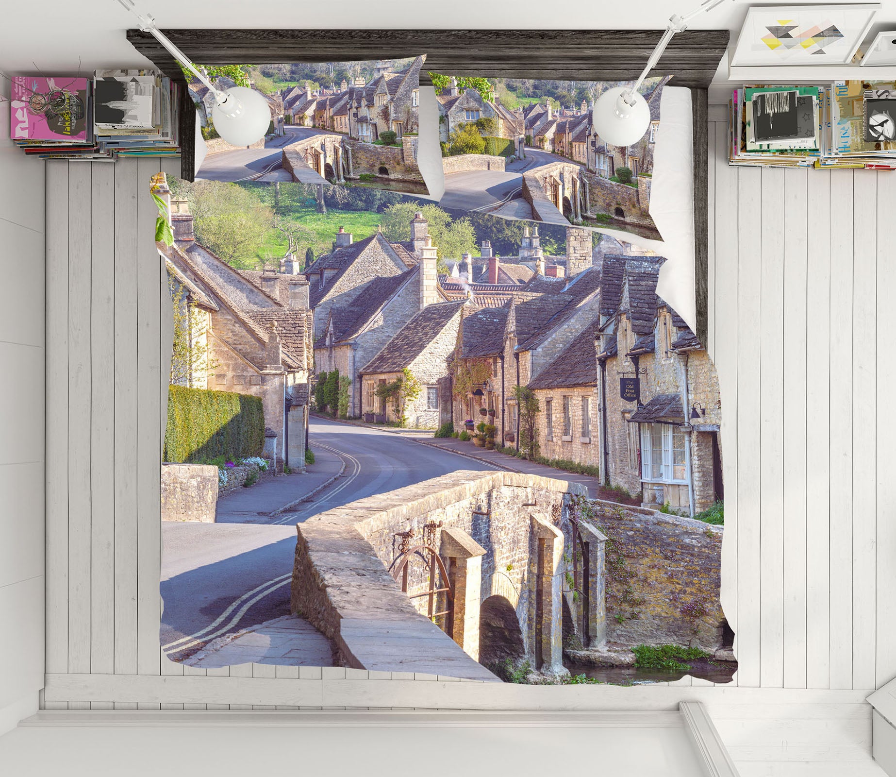 3D Summer Village 7184 Assaf Frank Bedding Bed Pillowcases Quilt Cover Duvet Cover