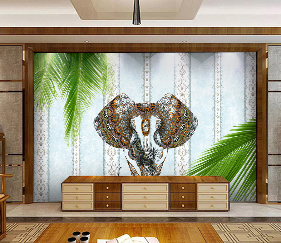 3D Elephant Ear WG118 Wall Murals