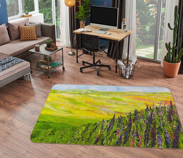 3D Misty Valley 1025 Allan P. Friedlander Rug Non Slip Rug Mat