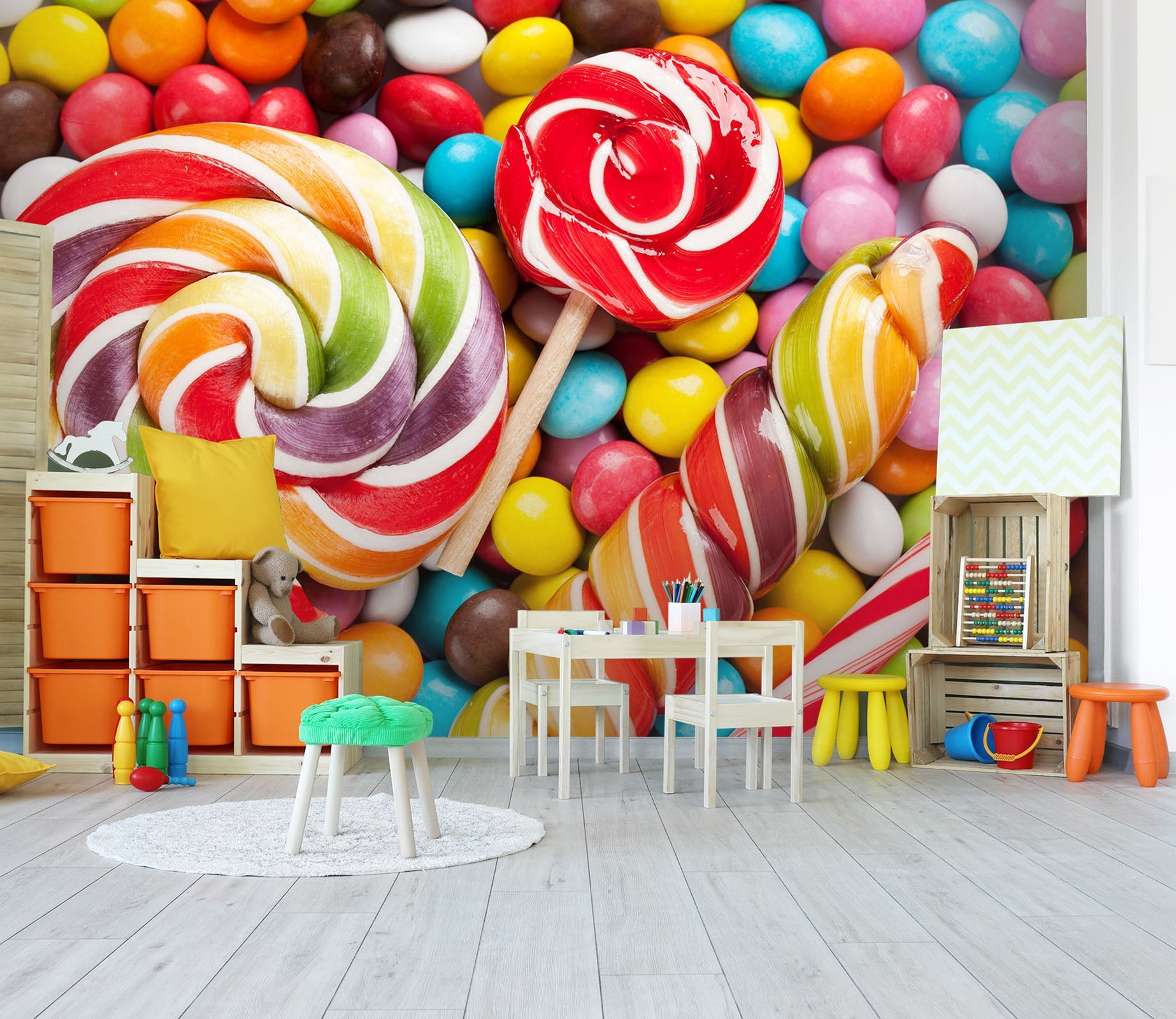3D Colorful Candy 001 Wall Murals Wallpaper AJ Wallpaper 2 