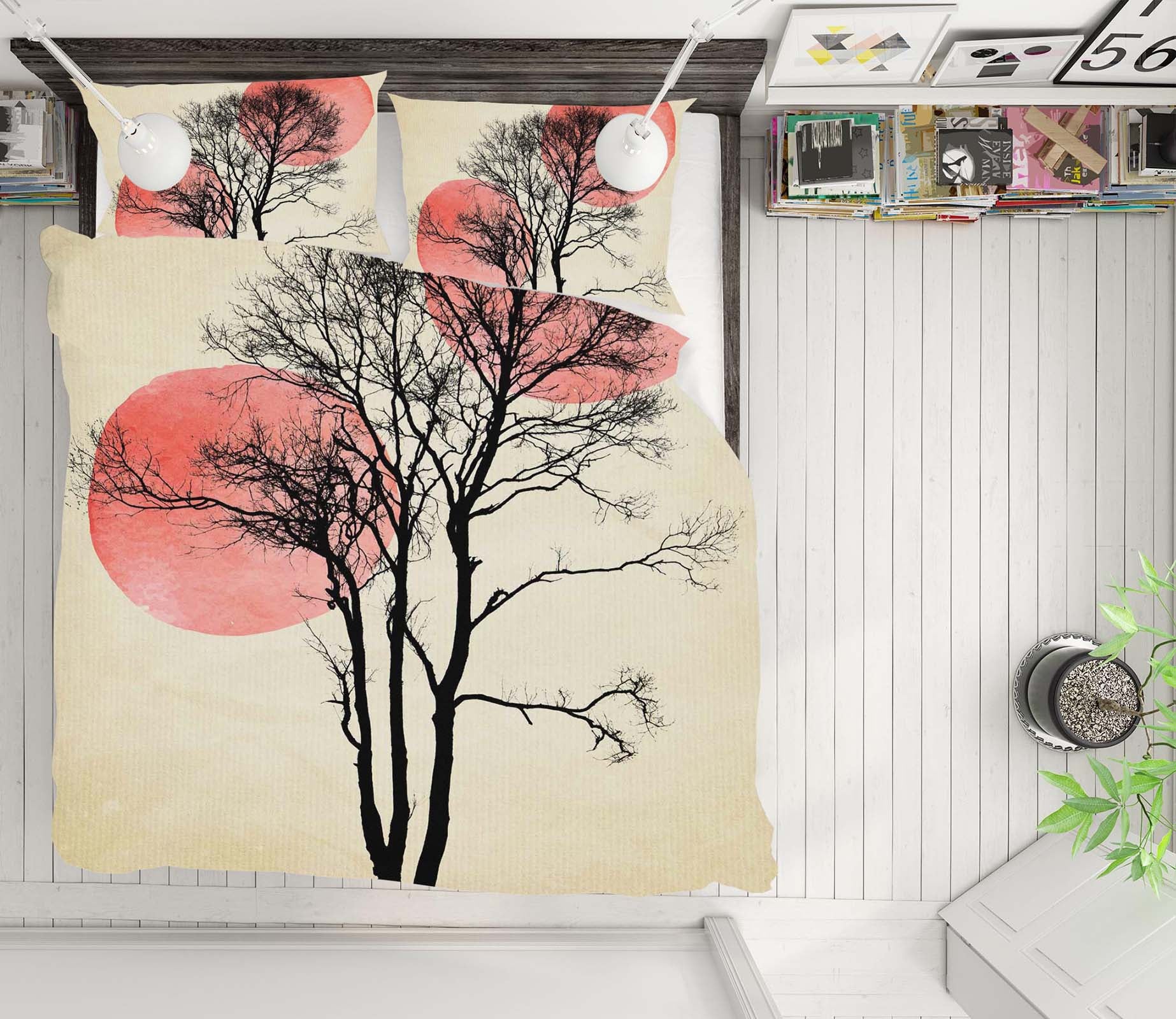 3D Moon Hiding 2011 Boris Draschoff Bedding Bed Pillowcases Quilt