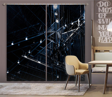 3D Gypsophila 041 Noirblanc777 Curtain Curtains Drapes