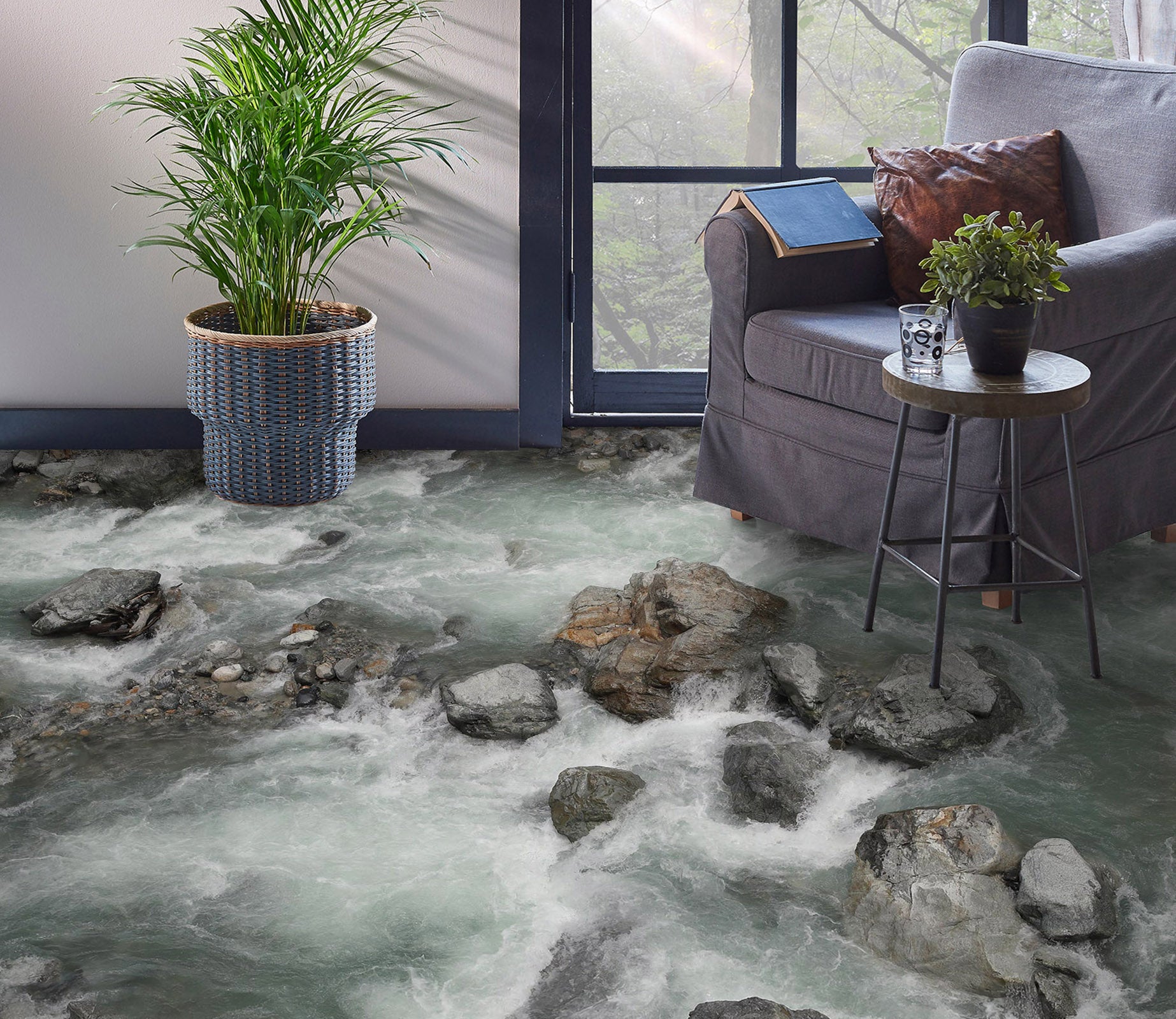 3D The Mystery Of Water 822 Floor Mural  Wallpaper Murals Rug & Mat Print Epoxy waterproof bath floor