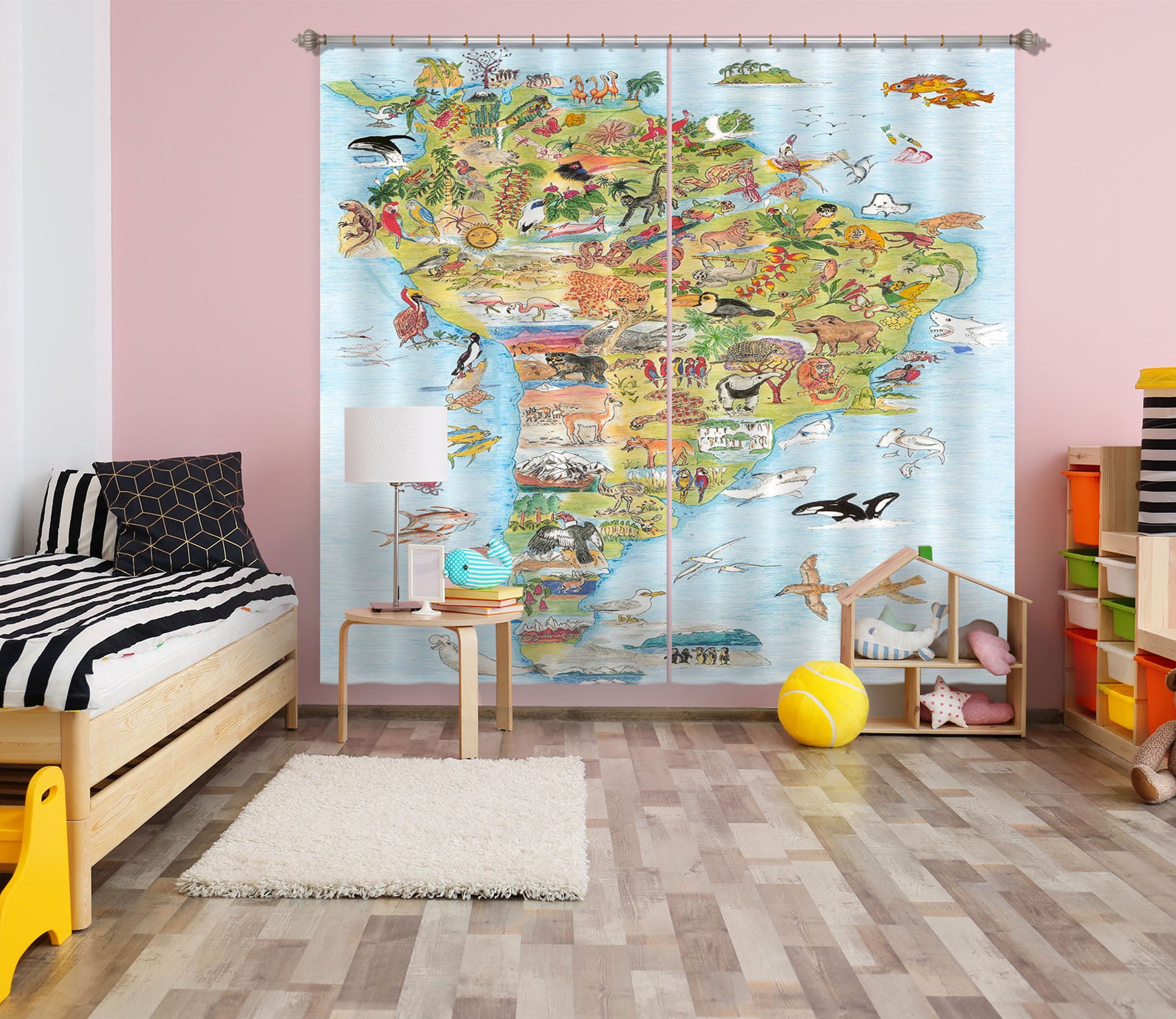 3D South America 055 Michael Sewell Curtain Curtains Drapes