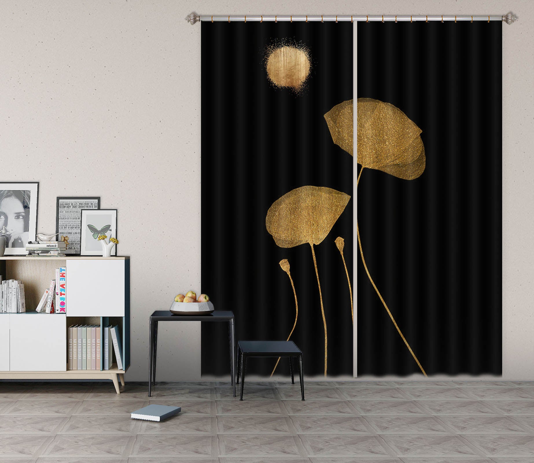 3D Moonshine Dancers 1085 Boris Draschoff Curtain Curtains Drapes